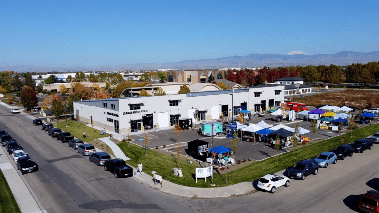 Black Box VR Building Aerial View