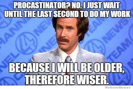 procrastination-no