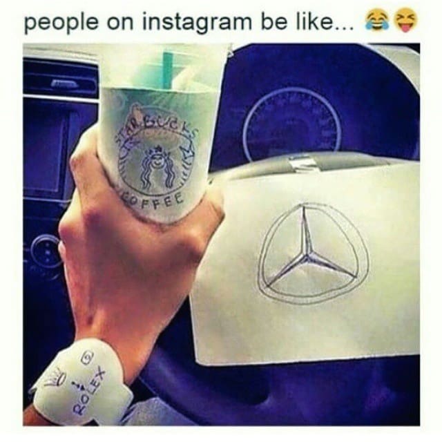 fake rich instagram