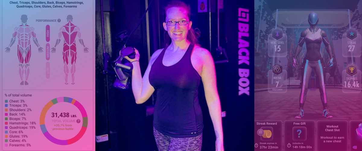 Courtney Reignites Her Passion For Strength Training With Black Box VR