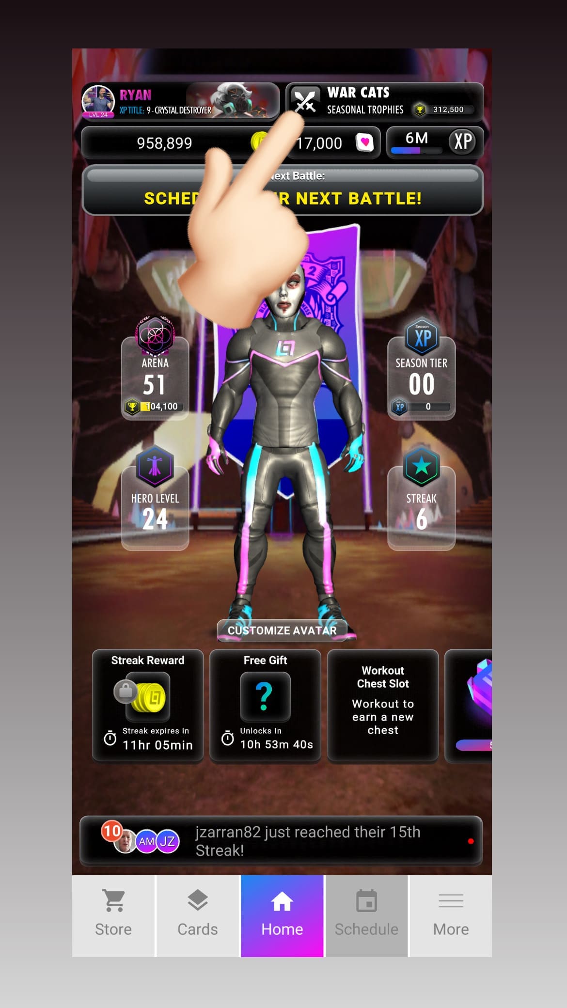 Teams Main Page