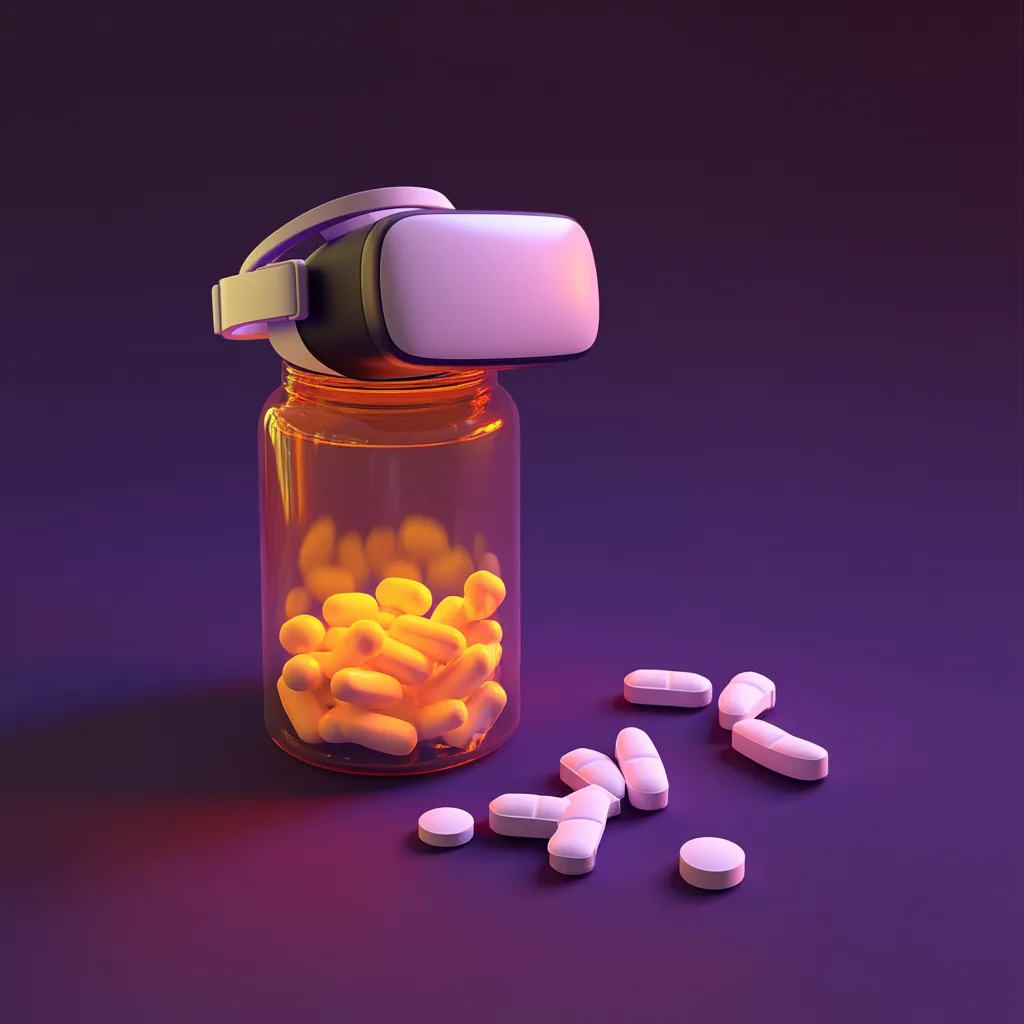 Funny prescription wearing a VR headset